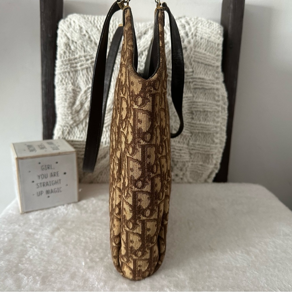 Vintage Christian Dior Brown Trotter Bag - Picture 6 of 11